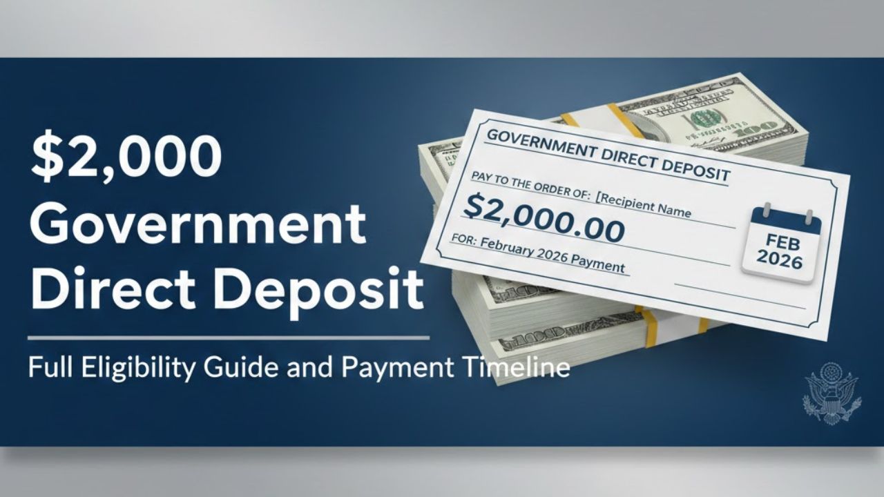 $2,000 Government Direct Deposit in Feb 2026: Full Eligibility Guide and Payment Timeline