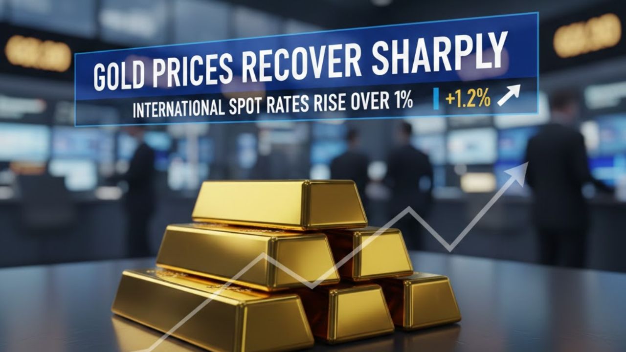 Gold Prices Recover Sharply; International Spot Rates Rise Over 1%